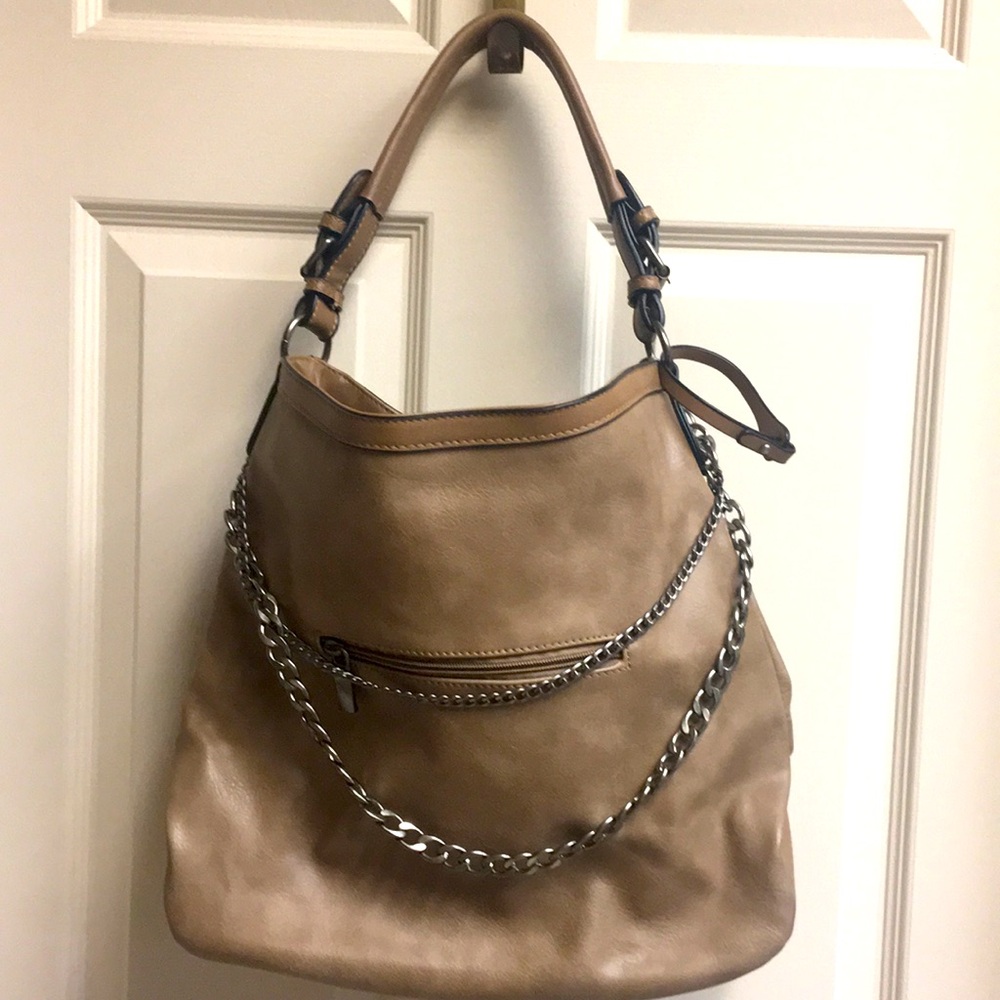 NWOT Taupe Bucket Bag (Vegan)
